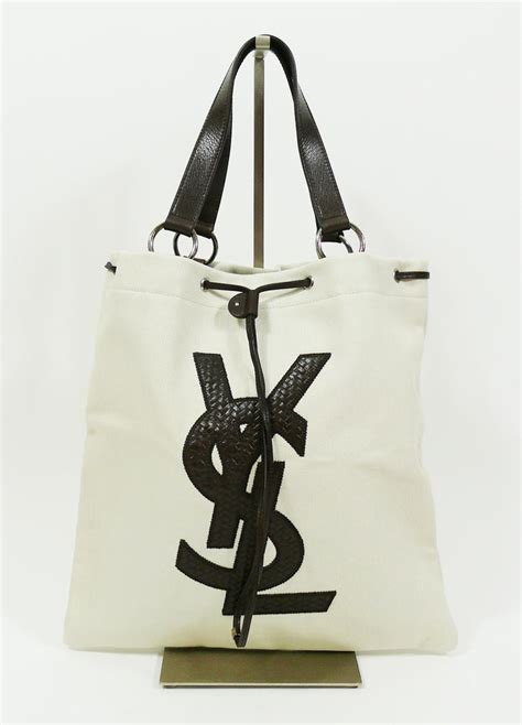 ysl canvas bag|saint laurent canvas tote bag.